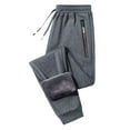 thumbnail image 1 of zaveiop Warm Fleece Joggers Pants Workout Track Sherpa Lined Sweatpants (Grey, XXXXXL), 1 of 5