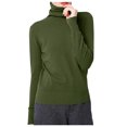 thumbnail image 1 of zaveiop Women's Classic-Fit Lightweight Long-Sleeve Turtleneck Sweater (Green, M), 1 of 6
