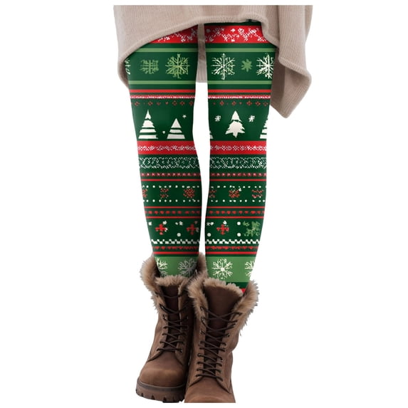 zaveiop Women's Plus Size Christmas Leggings 2025 Holiday Deer Santa High Waist Flare Yoga Pants with Pockets (Army Green, XXL)