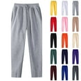 thumbnail image 1 of zaveiop Womens Straight Leg Clearance Sale Sweatpants,Winter Fleece Lined Warm Lightweight Sweatpants Casual Elastic High Waist Trousers (Blue, 3XL), 1 of 4