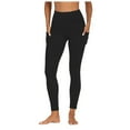 thumbnail image 1 of zaveiop Workout Leggings for Women Tummy Control Leggings High Waist Yoga Pants with Pockets Running Yoga Leggings Pants (Z-Black, XL), 1 of 3