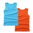 thumbnail image 1 of zbxnLI 2 Pack Tank Tops for Girls Boys Basic Soft Cotton Shirts Sleeveless Undershirts for Toddlers Kids, 1 of 3