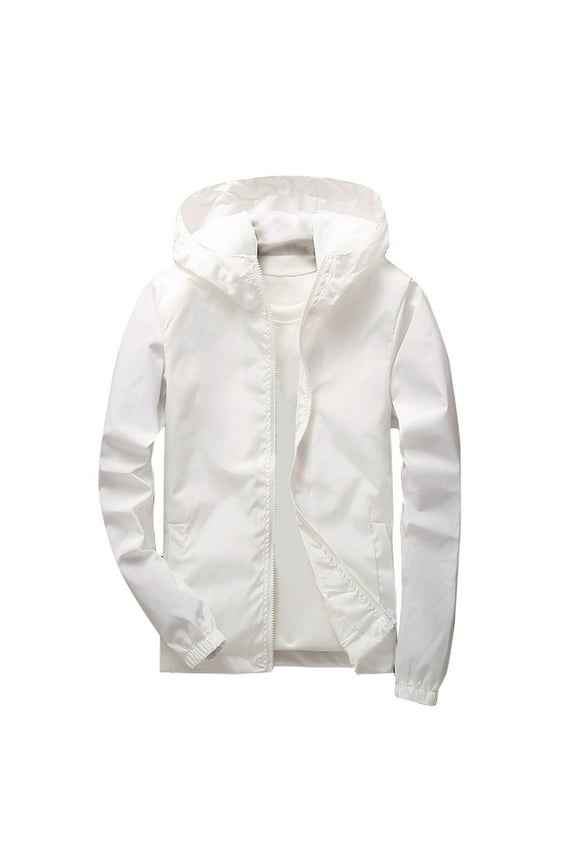 3-12 Years Girls Boys Raincoat Jacket Full Zip Long Sleeve Waterproof Jacket Windproof Coats