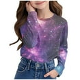 thumbnail image 1 of zbxnLI 3-14 Years Kids Long Sleeve Shirts for Girls Boys Graphic T-Shirts Crew Neck Fall Tops, 1 of 8