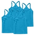 thumbnail image 1 of zbxnLI 4 Pack Toddler Girls Tank Tops Racerback Tanks Dance Sleeveless Shirts Ribbed Basic Undershirts, 1 of 6