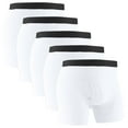 thumbnail image 1 of zbxnLI 5 Pack Men's Long Leg Underwear Boxer Briefs with Fly Elastic High Waist Breathable Athletic Boxers, 1 of 6