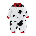 thumbnail image 1 of zbxnLI Baby Boys Girls Jumpsuits Hooded Fleece Rompers Long Sleeve One-Piece Outerwear Snowsuit Coat, 1 of 3