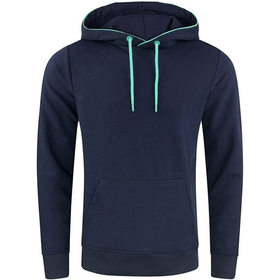 zbxnLI Big and Tall Hoodie for Men Fall Long Sleeve Casual Sweatshirts Drawstring Hooded Casual Pullover Tops