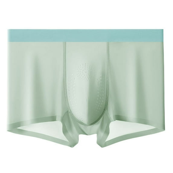 zbxnLI Big and Tall Men's Boxer Briefs Elastic Wide Waistband No Fly Underwear Breathable Boxers Underpants