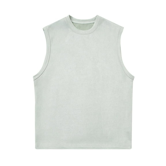 zbxnLI Big and Tall Mens Tank Tops Crew Neck Sleeveless Loose Shirts Gym Workout Athletic Tanks Tees