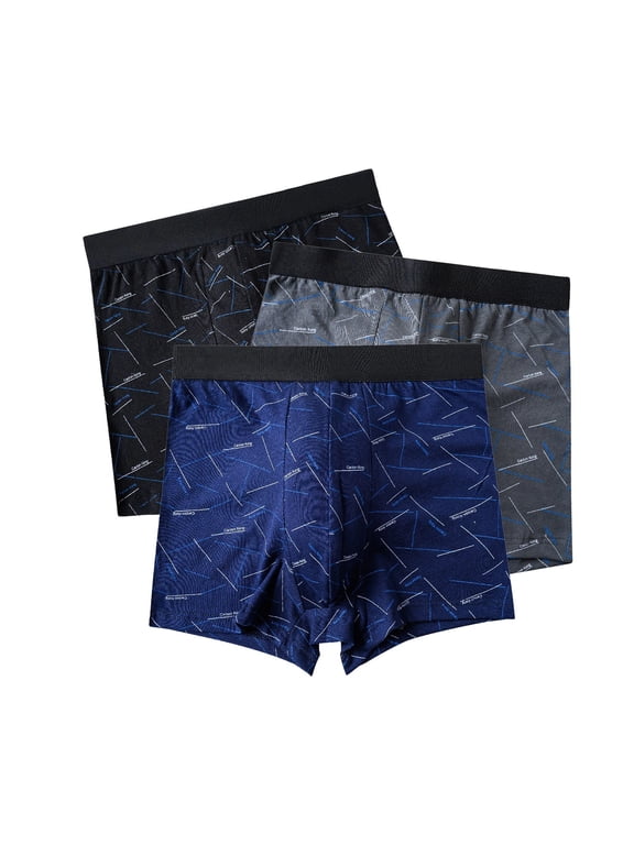 Big and Tall Mens Underwear 3 Pack Lightweight Lounge Boxer Briefs Comfortable Boyshorts for Men L-4XL