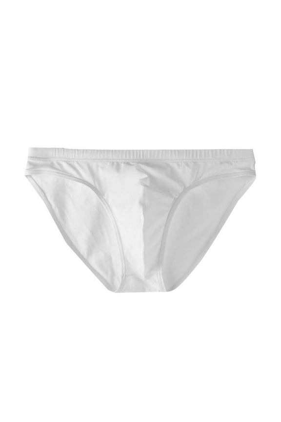 Bikini Briefs for Men Low Rise Breathable Soft Comfort Stretch Classic Underwear Solid Color