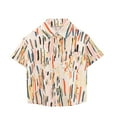 thumbnail image 1 of zbxnLI Boys Beach Shirts Causal Printed Button down Short Sleeve Cotton Shirt Summer Vacation Tops, 1 of 3