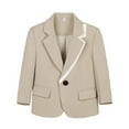 thumbnail image 1 of zbxnLI Boys Blazer Suit Jacket Kids Wedding Dress Suits Jacket Boys Party School Uniform Tops, 1 of 2