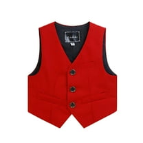 zbxnLI Boys Formal Suit Vest for Toddler Boys Button down Vest Wedding Evening Party Vest Outerwear