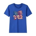 thumbnail image 1 of zbxnLI Boys Girls 4th of July Shirts Graphic Short Sleeve T-Shirts Independent Days Tops for Teen, 1 of 5