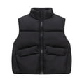 thumbnail image 1 of zbxnLI Boys Girls Puffer Vest Jacket with Pockets Kids Sleeveless Winter Outerwear Vests 3-12 Years, 1 of 4