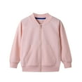 thumbnail image 1 of zbxnLI Boys Girls Zip up Sweatshirts Cotton Casual Pocket Jacket Long Sleeve Spring Fall Outerwear, 1 of 2