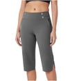 thumbnail image 1 of zbxnLI Capri Pants for Women Yoga Pants Stretch High Waist Workout Sports Capris Pants with Pockets, 1 of 9
