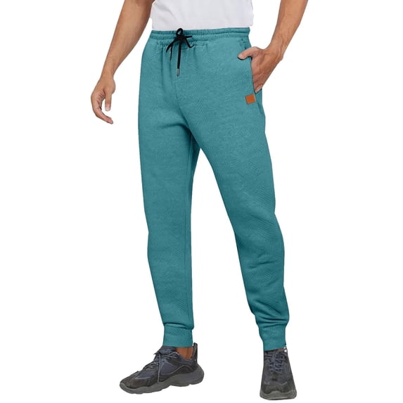 zbxnLI Casual Jogger Pants for Men Drawstring Sweatpants Lightweight Running Workout Athletic Lounge Trousers with Pockets