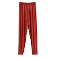 thumbnail image 1 of zbxnLI Casual Pants for Womens Plus Size Pajamas Pant Lightweight Comfy Pjs Bottoms Ladies Solid Color Sleepwear, 1 of 7