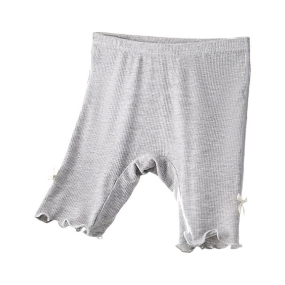 zbxnLI Girls Biker Shorts Summer Elastic Waist Ribbed Shorts Under Dress for Little Girls 3-9 Years