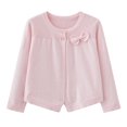 thumbnail image 1 of zbxnLI Girls Knit Cardigans with Bow Long Sleeve Buttoned Cover-Ups Cardigan Sweater Spring Fall Jacket, 1 of 8
