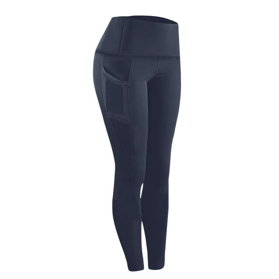 zbxnLI High Waist Yoga Pants Plus Size for Women Stretchy Slim Athletic Workout Pants Running Leggings with Pockets