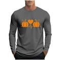 thumbnail image 1 of zbxnLI Halloween Shirts for Men Big and Tall Long Sleeve T-Shirts Crew Neck Slim Graphic Tees Fall Tops, 1 of 5