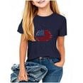 thumbnail image 1 of zbxnLI Kids 4th of July Shirts for Girls Boys Short Sleeve T-Shirts Independent Days Graphic Tee Tops, 1 of 4