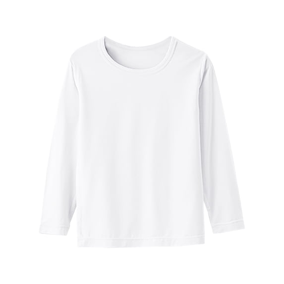 zbxnLI Kids Boys Girls Long Sleeve Shirts Basic Tee Shirt Fall Winter Pullover T-Shirts Crewneck Tops