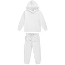 zbxnLI Kids Girls Boys Two Piece Outfit Sweatsuits Long Sleeve Hoodie and Sweatpants Set Casual Activewear