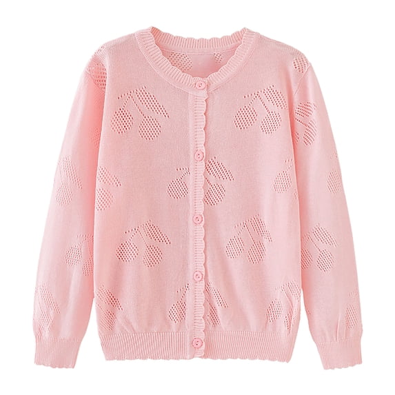 zbxnLI Kids Girls Cardigan Sweaters Lightweight Long Sleeve Knit Sweater Open Front Cardigans for Little Girls