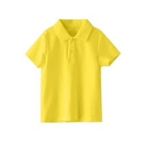 zbxnLI Kids School Uniform Tops for Boys Girls Short Sleeve Golf Shirts Collared Casual Dressy Blouses