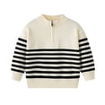 thumbnail image 1 of zbxnLI Little Boys Half Zip Sweater School Uniform Causal Long Sleeve Knit Pullover Sweaters Fall Tops, 1 of 9