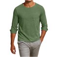 thumbnail image 1 of zbxnLI Long Sleeve T Shirts for Men Comfy Workout Athletic Tee Tops with Pockets Comfort Breathable Soft Tshirt, 1 of 7