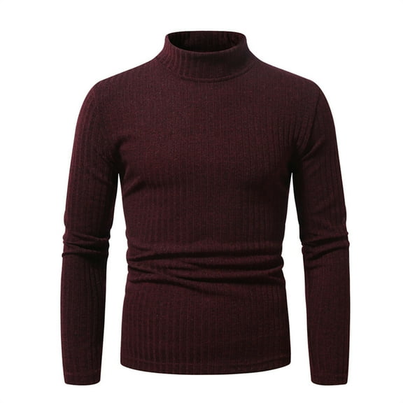 zbxnLI Men's Basic Long Sleeve Shirts Mock Turtleneck Classic T-Shirts Casual Slim Pullover Tees