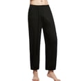 thumbnail image 1 of zbxnLI Men's Big and Tall Pajama Pants Elastic Waist Comfortable Stretch Sleep Pants Loose Soft Solid Color, 1 of 6