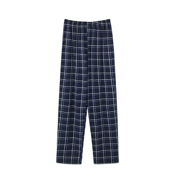 zbxnLI Men's Big and Tall Pajama Pants Plaid Print Lounge Pants Comfy Pj Bottoms Sleep Pants for Men