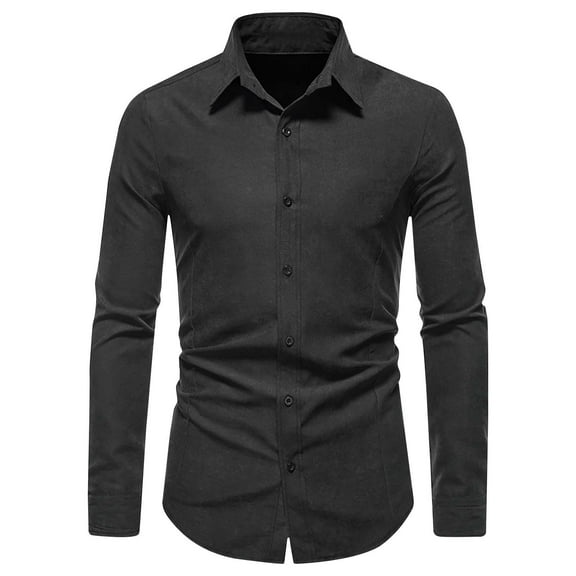 zbxnLI Men's Button down Shirts Cotton Dress Shirt Business Casual Formal Shirts for Wedding Party