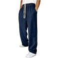 thumbnail image 1 of zbxnLI Men's Casual Sweatpants Loose Jogger Pants Drawstring Waist Athletic Trousers Comfortable Everyday Wear, 1 of 6