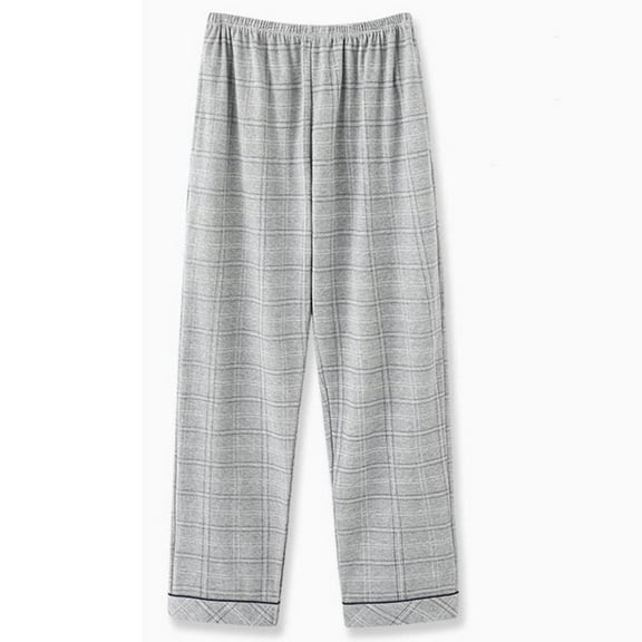 zbxnLI Men's Cotton Pajama Pants Comfy Loose Pj Sleepwear Pants Soft Lounge Sleep Pants with Pockets