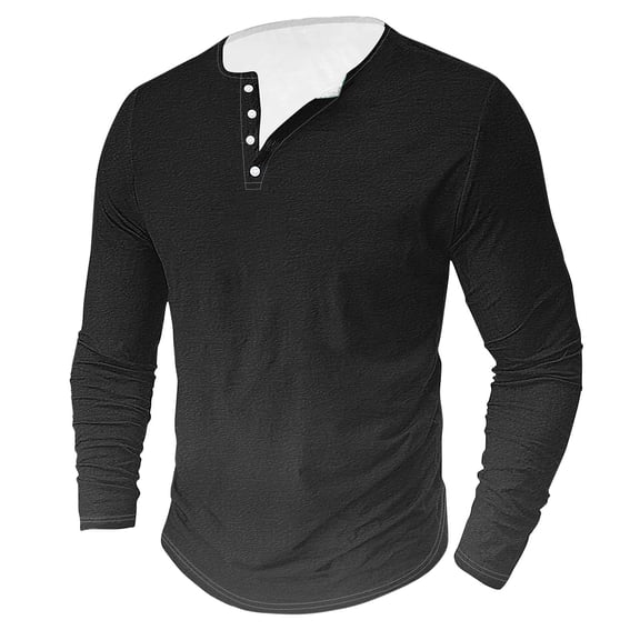 zbxnLI Men's Graphic Tee Shirts Long Sleeve Button T-Shirts Mens Big and Tall Casual Lightweight Shirts