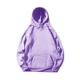 thumbnail image 1 of zbxnLI Men's Hoodie Big and Tall Hooded Sweatshirt Solid Color Lightweight Casual Pullover Tops with Pocket, 1 of 6