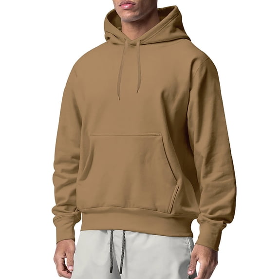 zbxnLI Men's Hoodie L-3XL Mens Big and Tall Sweatshirts Hooded Drawstring Athletic Tops with Pocket
