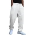 thumbnail image 1 of zbxnLI Men's Loose Straight Pants Comfy Jogger Casual Sweatpants Elastic Waist Drawstring Athletic Lounge Trousers, 1 of 5