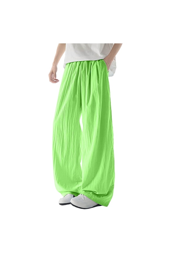 Men's Pants Baggy Loose Boho Yoga Dance Trousers Lightweight Breathable Fashion Casual Stylish Pant for Men