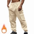 thumbnail image 1 of zbxnLI Men's Sweatpants Cargo Pants Elastic Waist Drawstring Running Athletic Jogger Pants with Pockets, 1 of 9