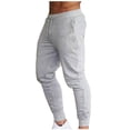 thumbnail image 1 of zbxnLI Men's Sweatpants Drawstring Elastic Waist Jogging Sweatpants Tapered Leg Workout Pants with Pockets, 1 of 7