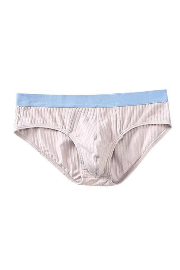 Men's Underwear Bikini Briefs Low Rise Stretch Knit Comfortable Breathable Panties for Men